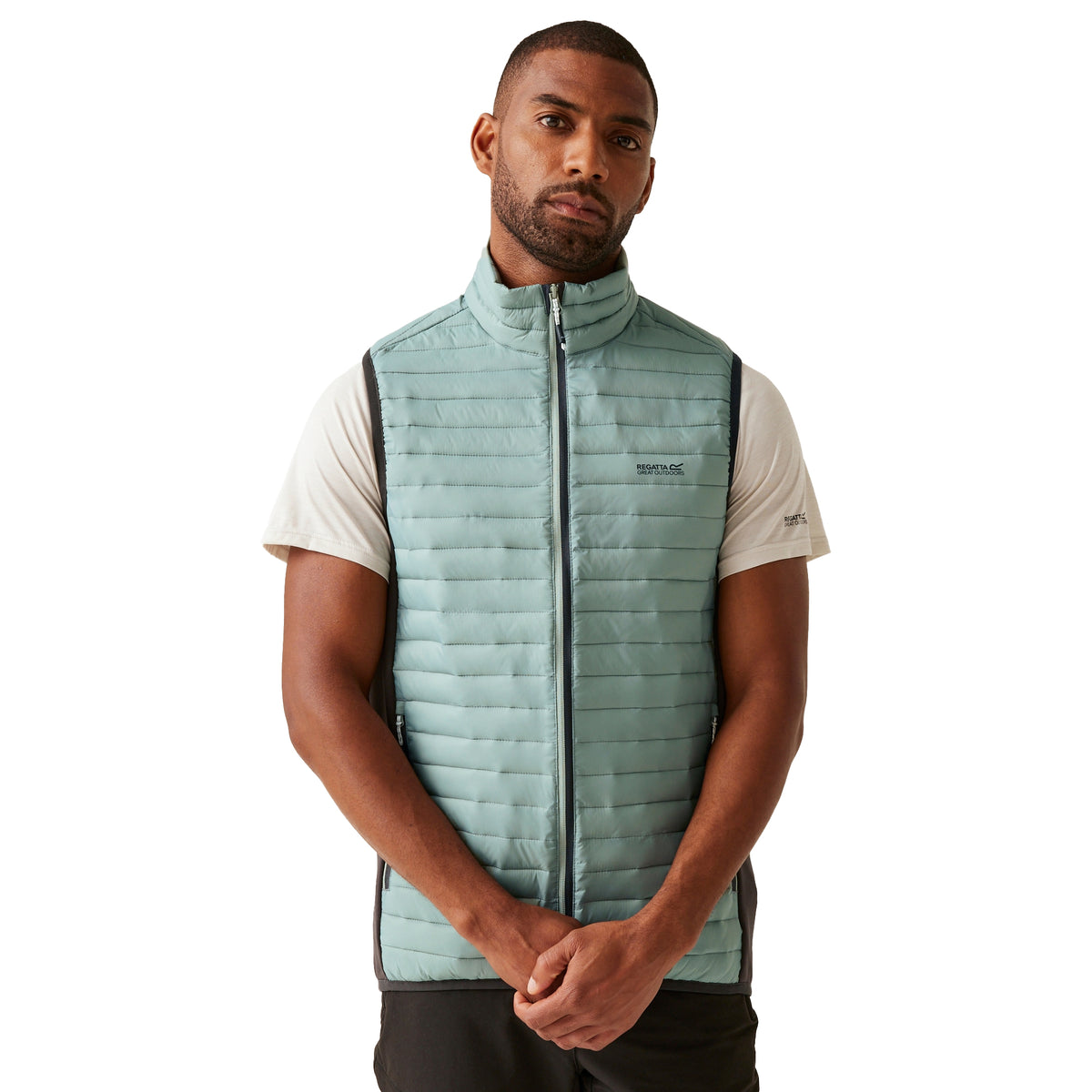 Glacier-Ash - Lifestyle - Regatta Mens Andreson Hybrid Padded Jacket