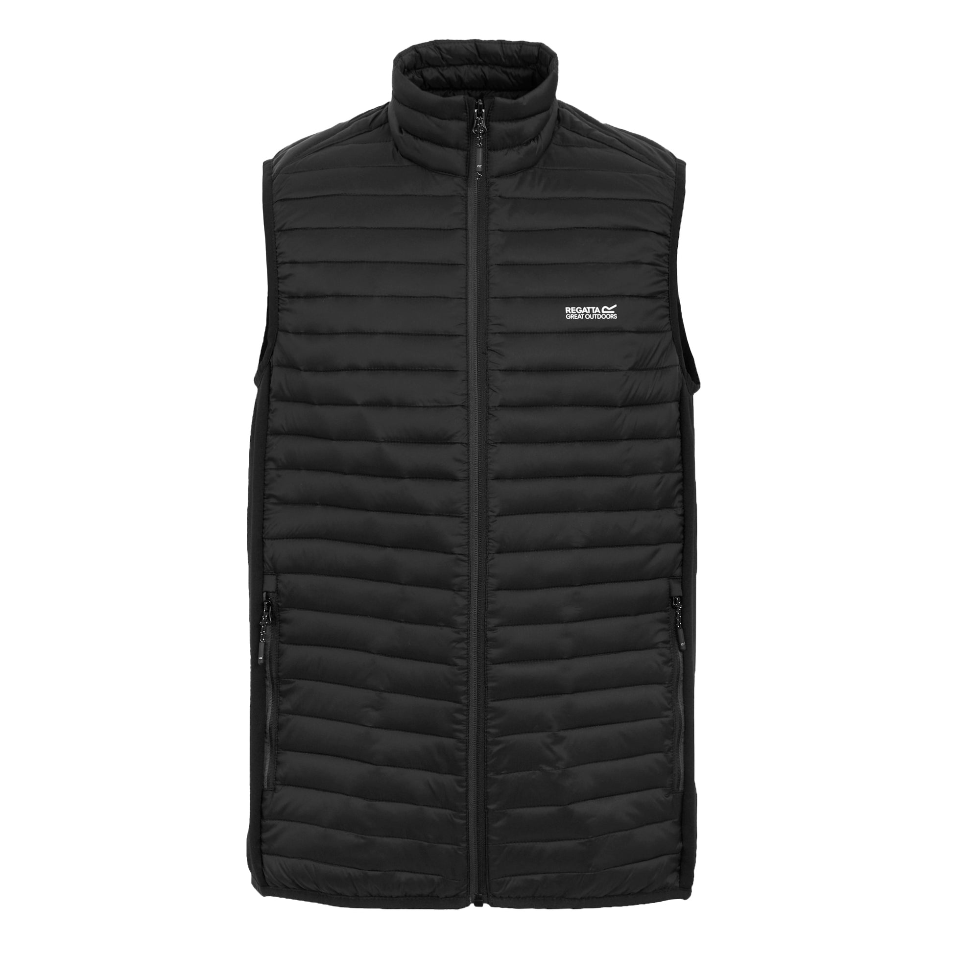 Black - Front - Regatta Mens Andreson Hybrid Padded Jacket