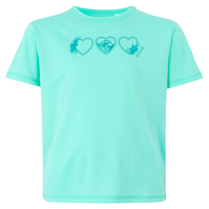 Aruba Blue - Front - Regatta Childrens-Kids Alvarado IX Hearts T-Shirt