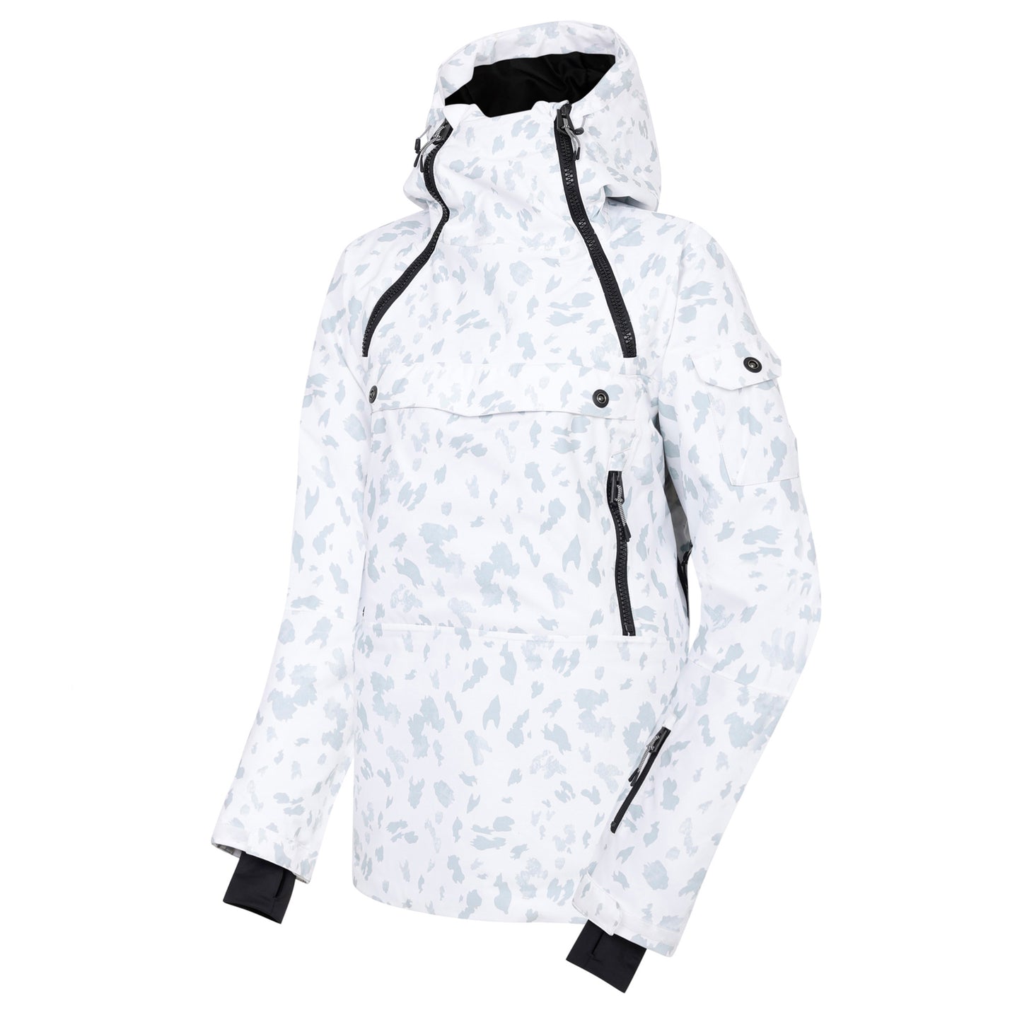 Blanc De Blanc - Side - Dare 2B Womens-Ladies Slide Out Dash Print Overhead Ski Jacket