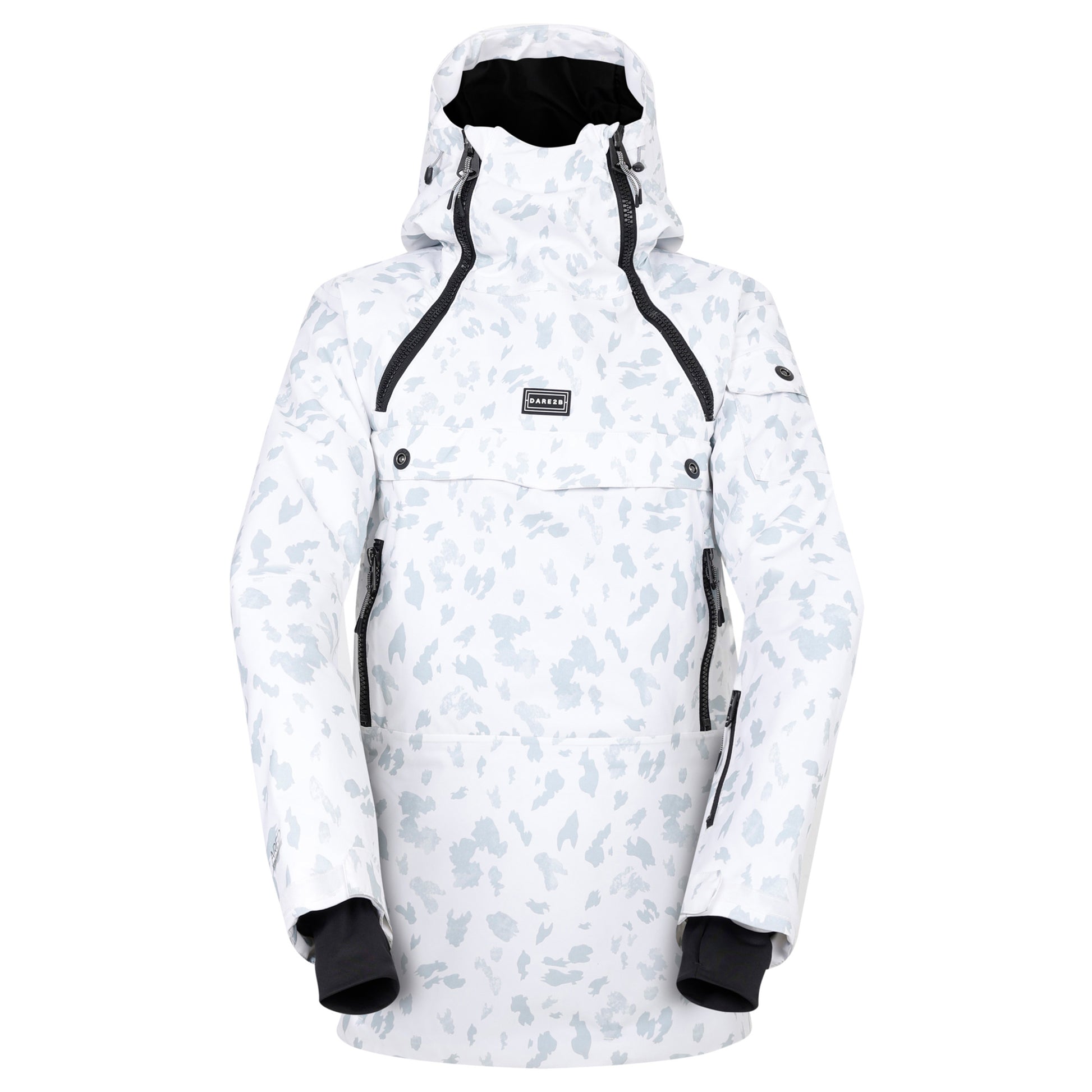 Blanc De Blanc - Front - Dare 2B Womens-Ladies Slide Out Dash Print Overhead Ski Jacket