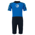Olympian Blue-Navy - Front - Regatta Childrens-Kids Camo Wetsuit