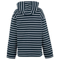 Navy-White - Back - Regatta Womens-Ladies Bayletta II Striped Full Zip Hoodie