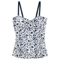 Navy-White - Front - Regatta Womens-Ladies Aceana III Large Floral Swimwear