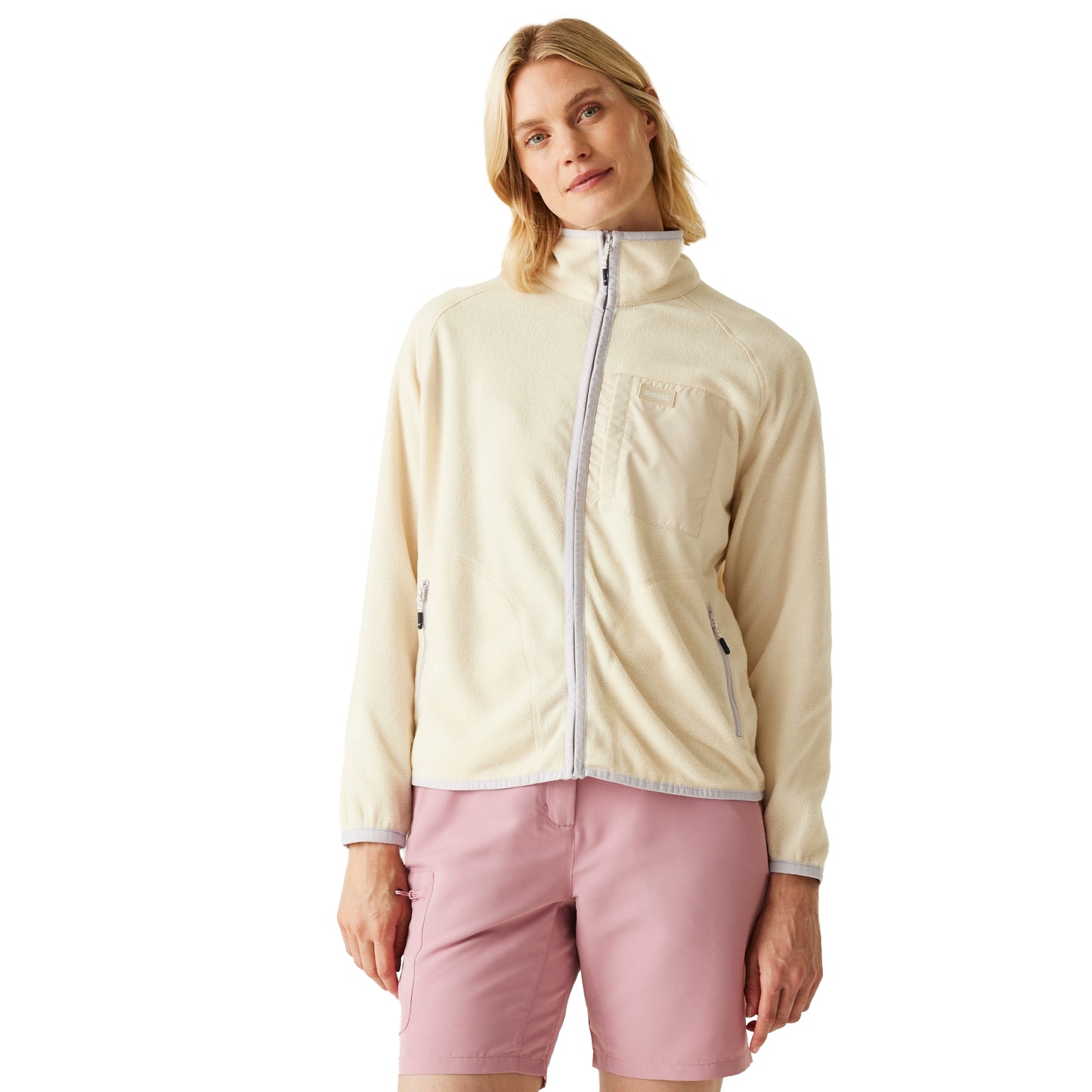 Light Vanilla-Lilac Thistle - Lifestyle - Regatta Womens-Ladies Lilana Full Zip Fleece Jacket
