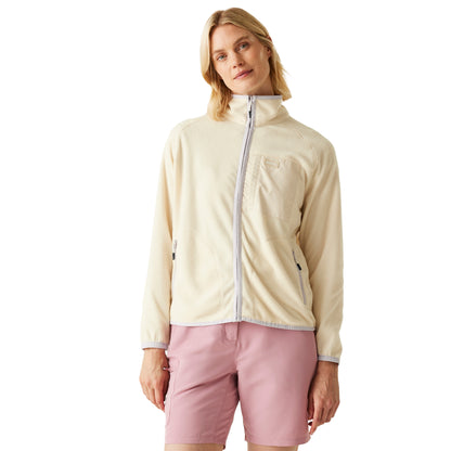 Light Vanilla-Lilac Thistle - Lifestyle - Regatta Womens-Ladies Lilana Full Zip Fleece Jacket