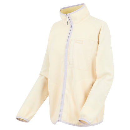 Light Vanilla-Lilac Thistle - Side - Regatta Womens-Ladies Lilana Full Zip Fleece Jacket