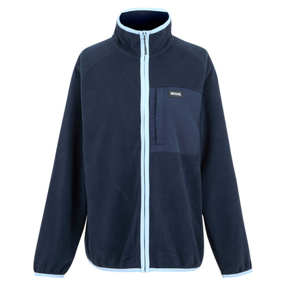 Navy-Chambray Blue - Front - Regatta Womens-Ladies Lilana Full Zip Fleece Jacket