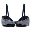Navy-White - Back - Regatta Womens-Ladies Aceana III Seeksucker Bikini Top