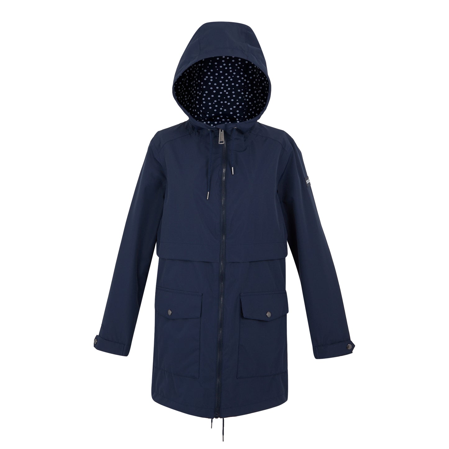 Navy - Front - Regatta Womens-Ladies Navaeh Linear Waterproof Jacket