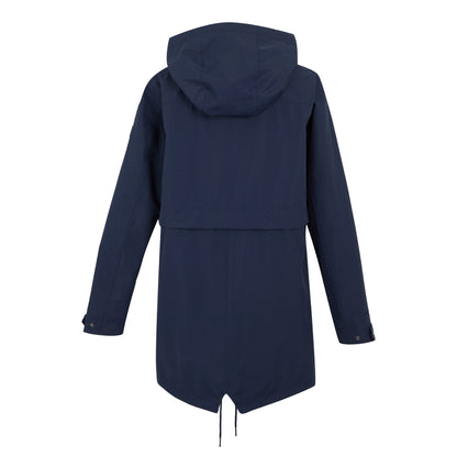 Navy - Back - Regatta Womens-Ladies Navaeh Linear Waterproof Jacket