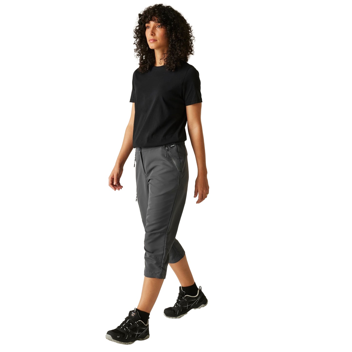 Seal Grey - Lifestyle - Regatta Womens-Ladies Chaska III Walking Capri Cropped Trousers