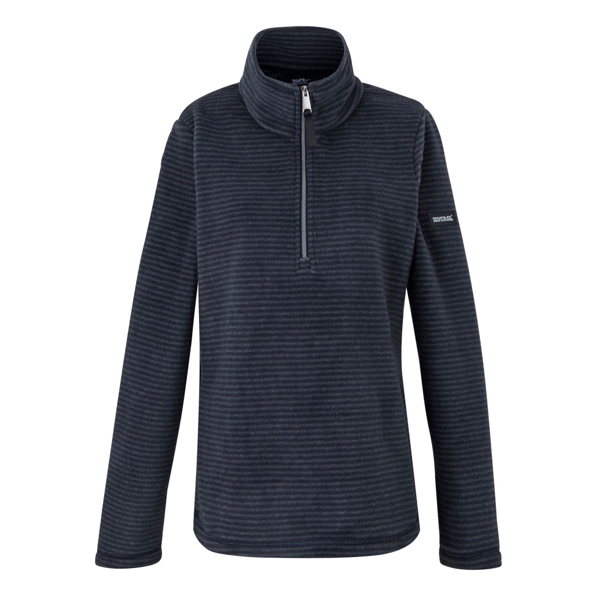 Navy-Silver - Front - Regatta Womens-Ladies Solenne II Fleece Jacket