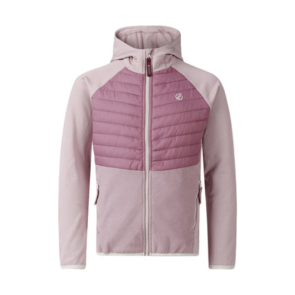 Mauve Shadow-Dusky Orchid - Front - Dare 2B Childrens-Kids Switch Out Padded Jacket