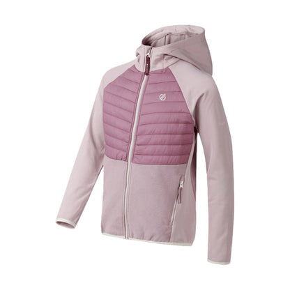 Mauve Shadow-Dusky Orchid - Side - Dare 2B Childrens-Kids Switch Out Padded Jacket