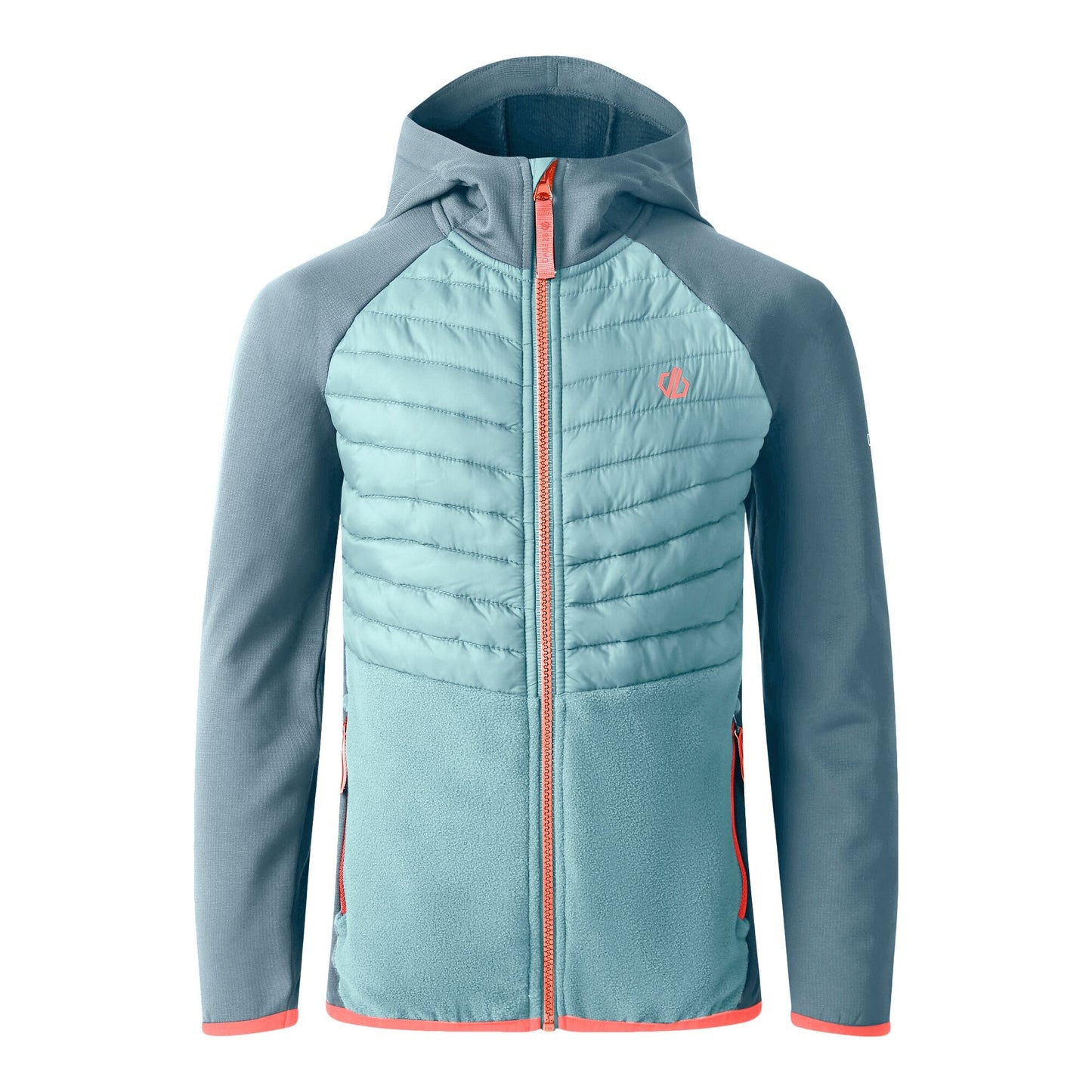 Element Grey-Aquifer - Front - Dare 2B Childrens-Kids Switch Out Padded Jacket