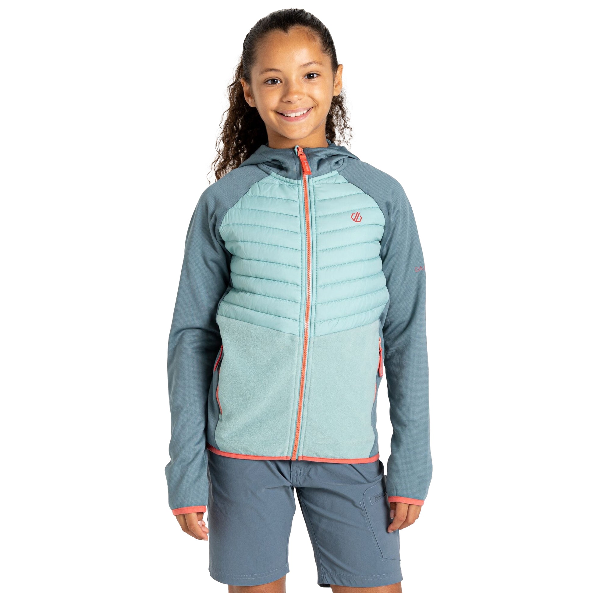 Element Grey-Aquifer - Lifestyle - Dare 2B Childrens-Kids Switch Out Padded Jacket