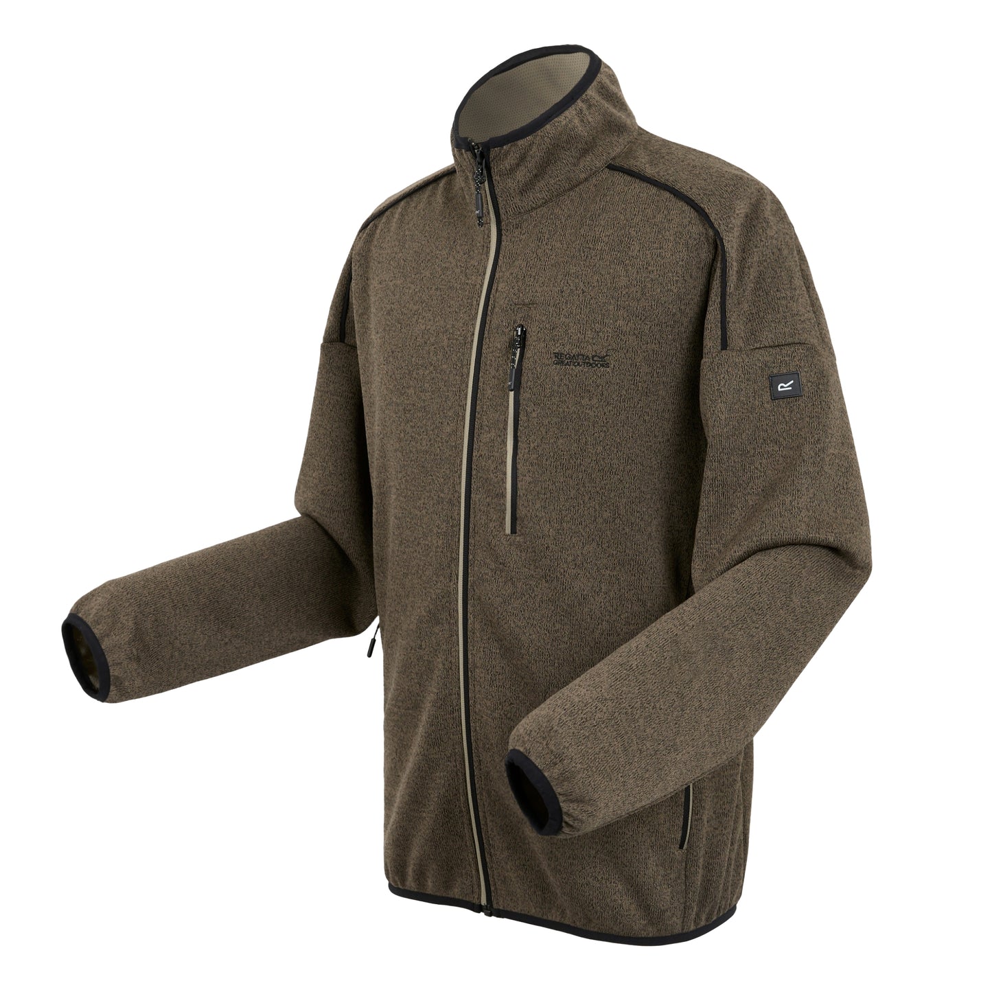 Treetop-Golden Sand - Side - Regatta Mens Kames Full Zip Fleece Jacket