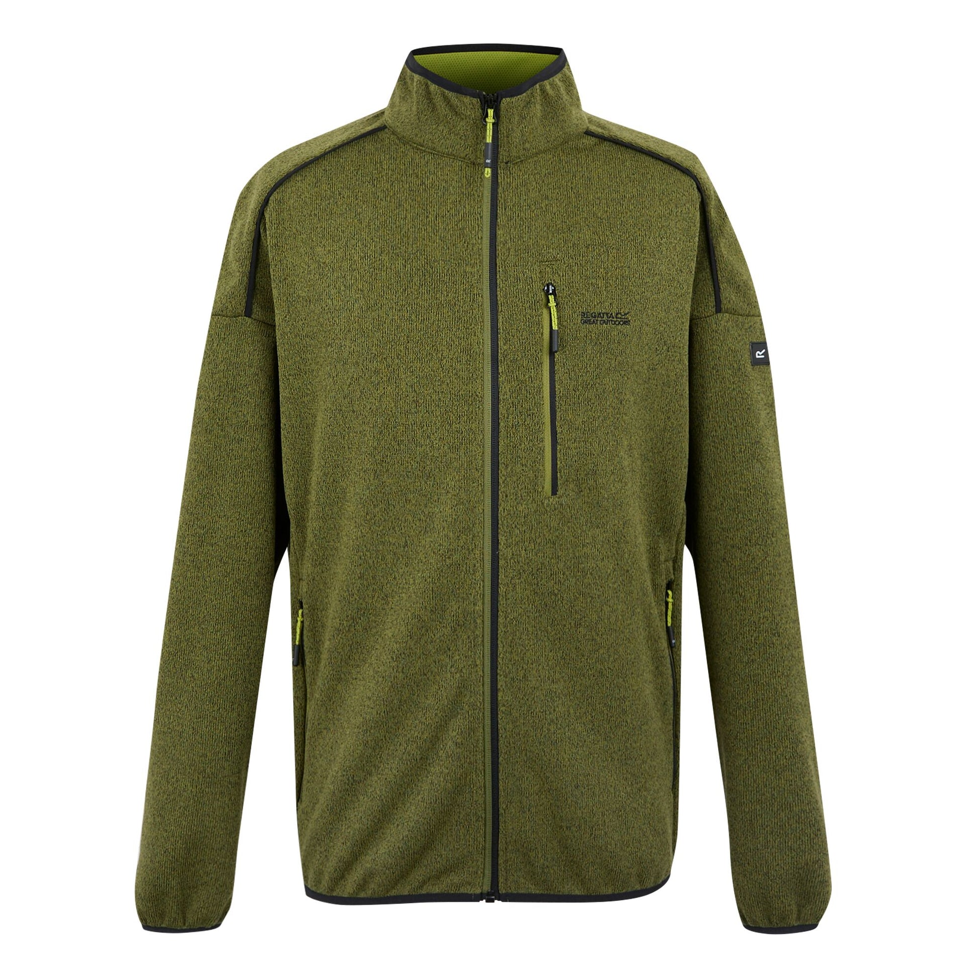Nephrite Green-Grenoble Green - Front - Regatta Mens Kames Full Zip Fleece Jacket