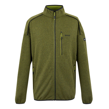 Nephrite Green-Grenoble Green - Front - Regatta Mens Kames Full Zip Fleece Jacket