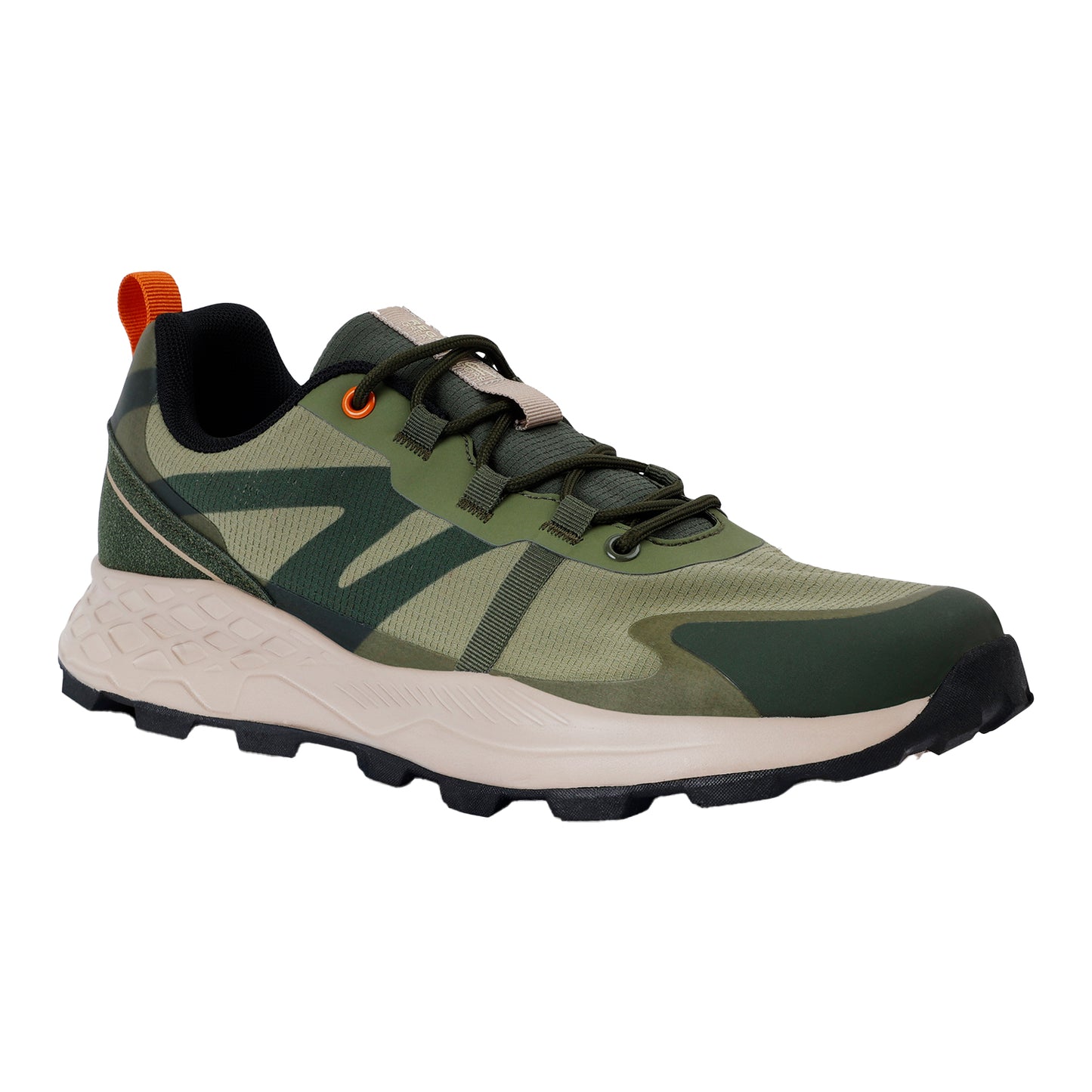 Dark Khaki-Fox - Front - Regatta Mens Leighton Trainers