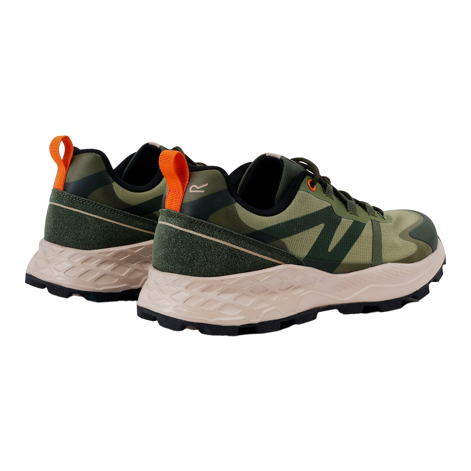 Dark Khaki-Fox - Back - Regatta Mens Leighton Trainers