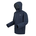 Navy - Side - Regatta Mens Matt II Waterproof Jacket
