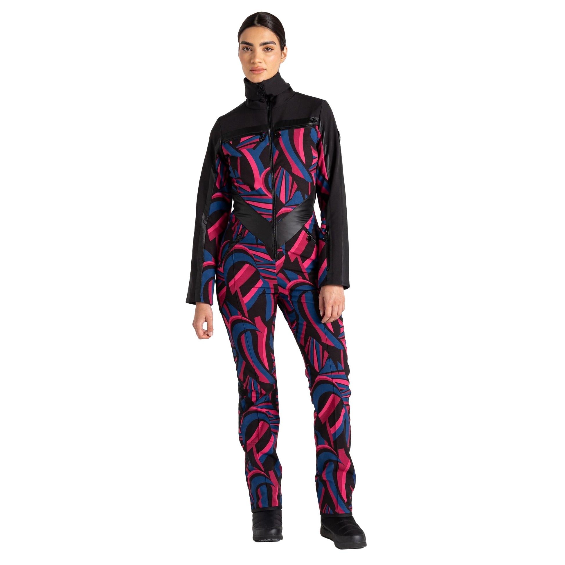 Hot Pink - Lifestyle - Dare 2B Womens-Ladies Supremacy II Optical Jewel Snowsuit