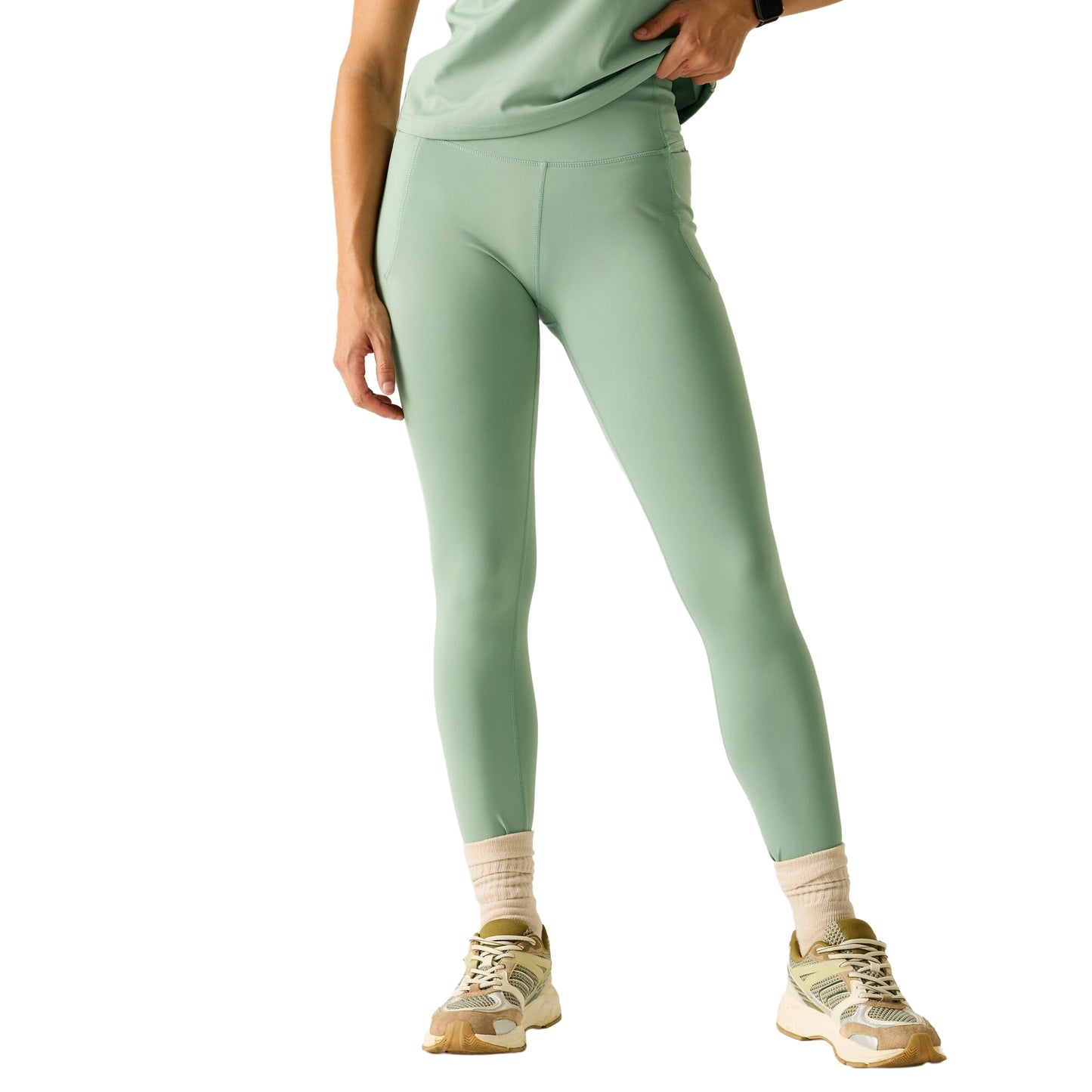 Glacier Green - Lifestyle - Dare 2B Womens-Ladies Power Leggings