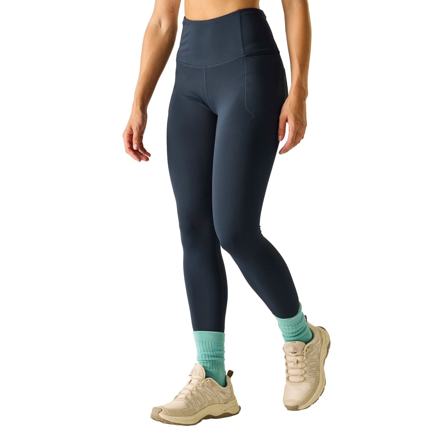 Navy - Pack Shot - Dare 2B Womens-Ladies Power Leggings