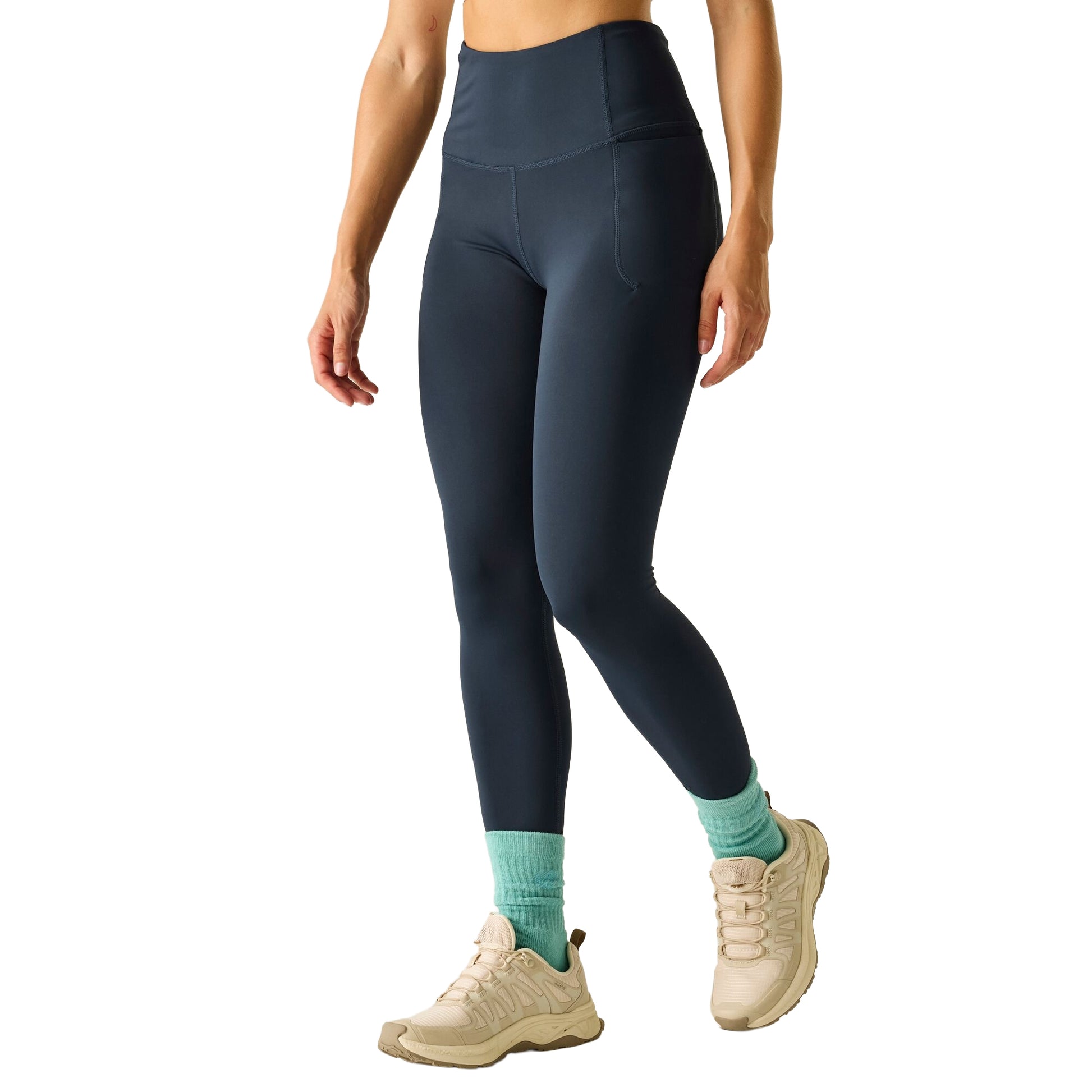 Navy - Pack Shot - Dare 2B Womens-Ladies Power Leggings