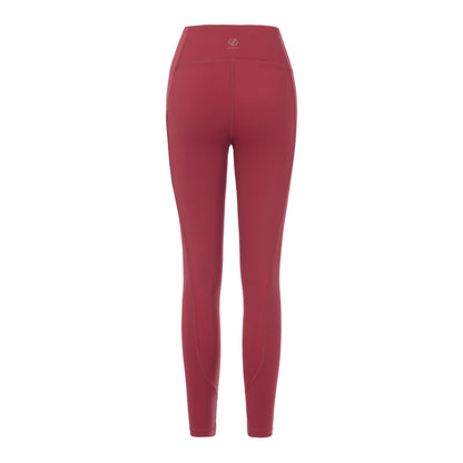 Tibetan Red - Back - Dare 2B Womens-Ladies Power Leggings