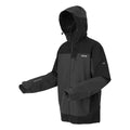 Ash-Black - Side - Regatta Mens Highton IV Stretch Waterproof Jacket