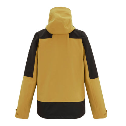 Wood Brown-Black - Back - Regatta Mens Highton IV Stretch Waterproof Jacket