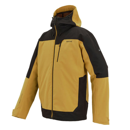 Wood Brown-Black - Side - Regatta Mens Highton IV Stretch Waterproof Jacket