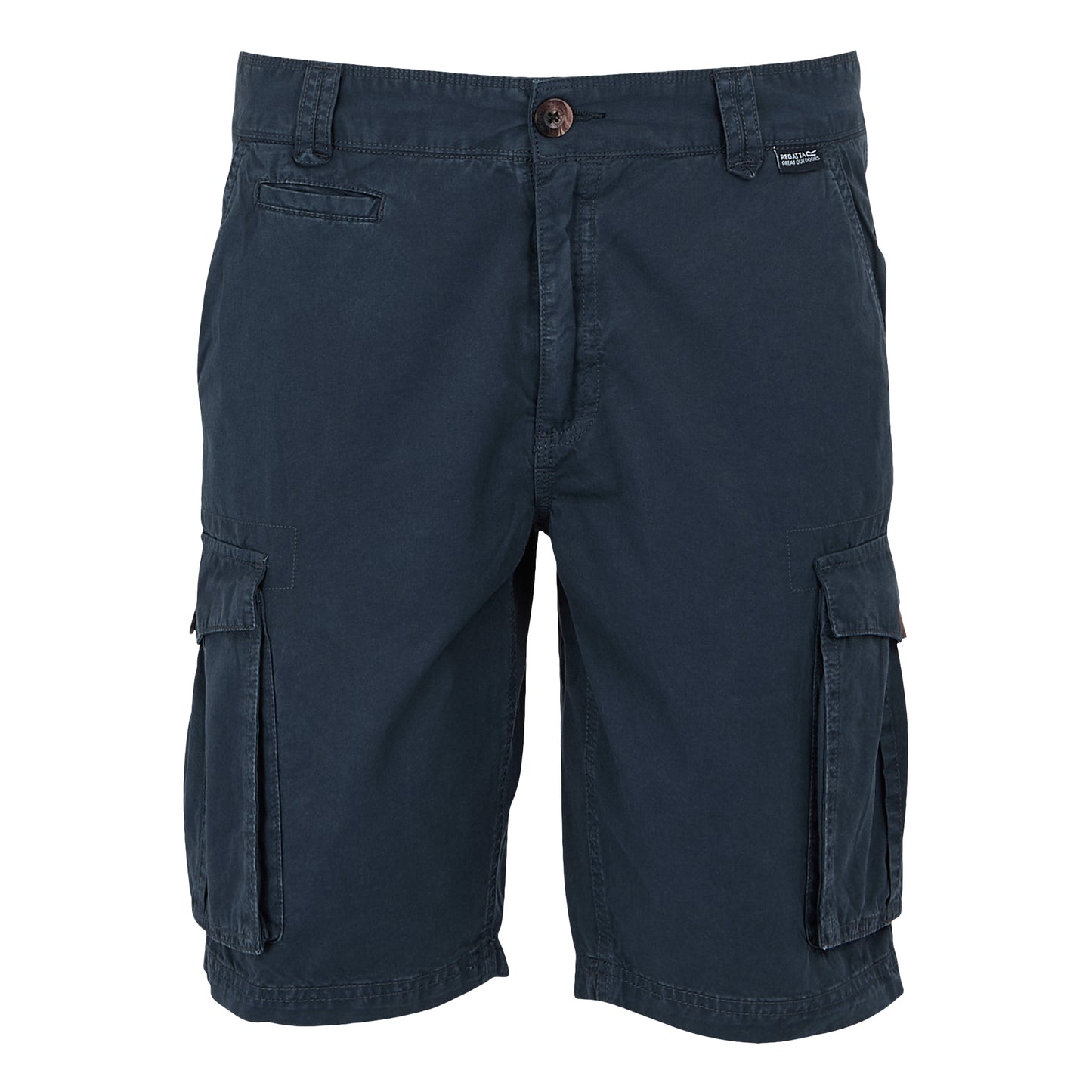 Navy - Front - Regatta Mens Shorebay II Cargo Shorts