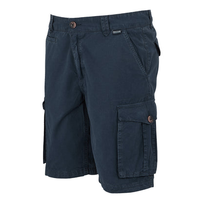 Navy - Side - Regatta Mens Shorebay II Cargo Shorts