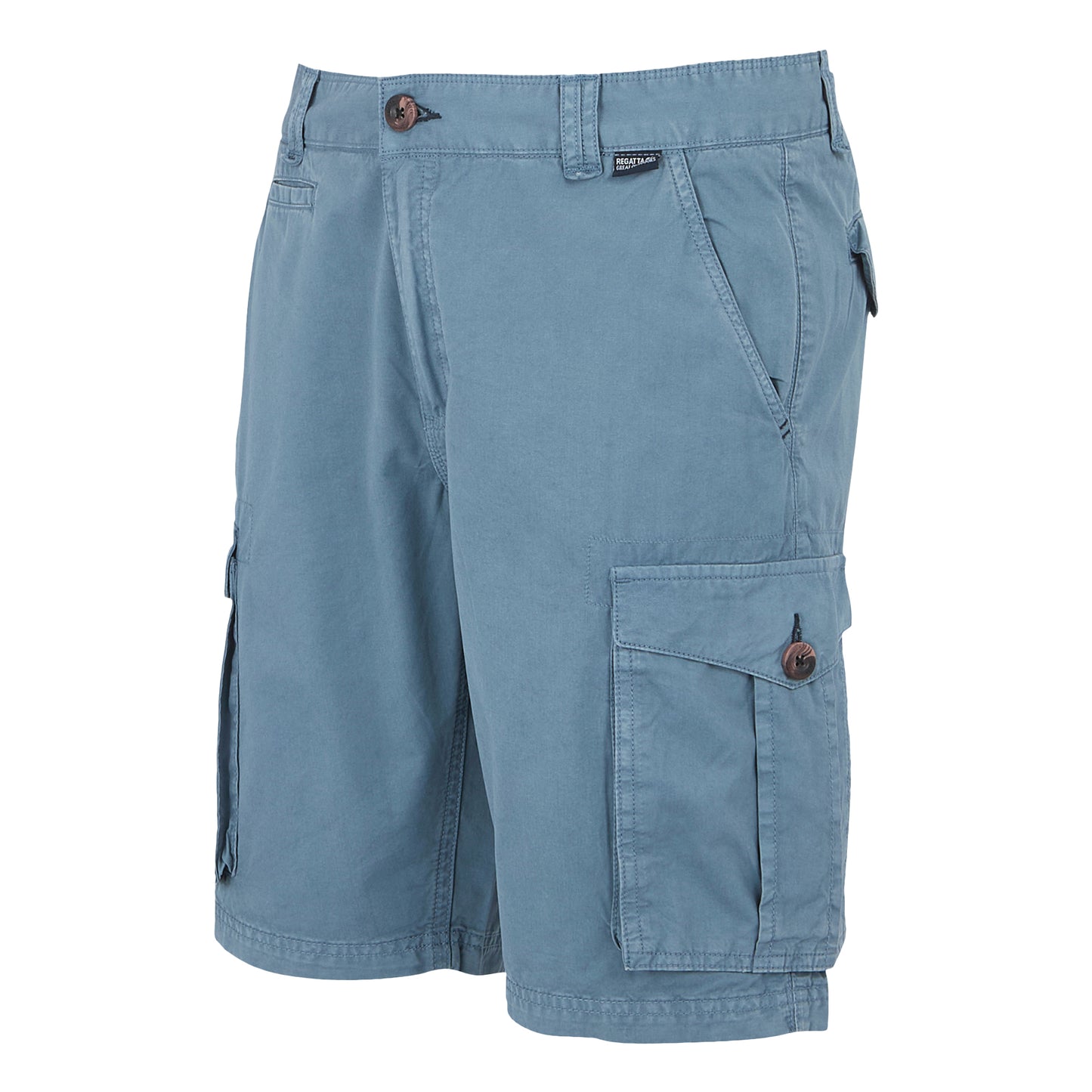 Coronet Blue - Side - Regatta Mens Shorebay II Cargo Shorts