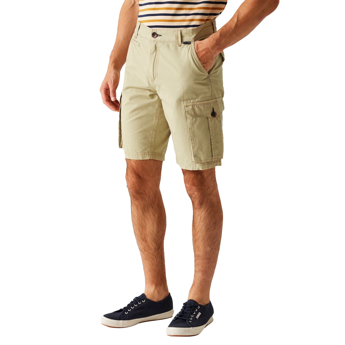 White Pepper - Lifestyle - Regatta Mens Shorebay II Cargo Shorts