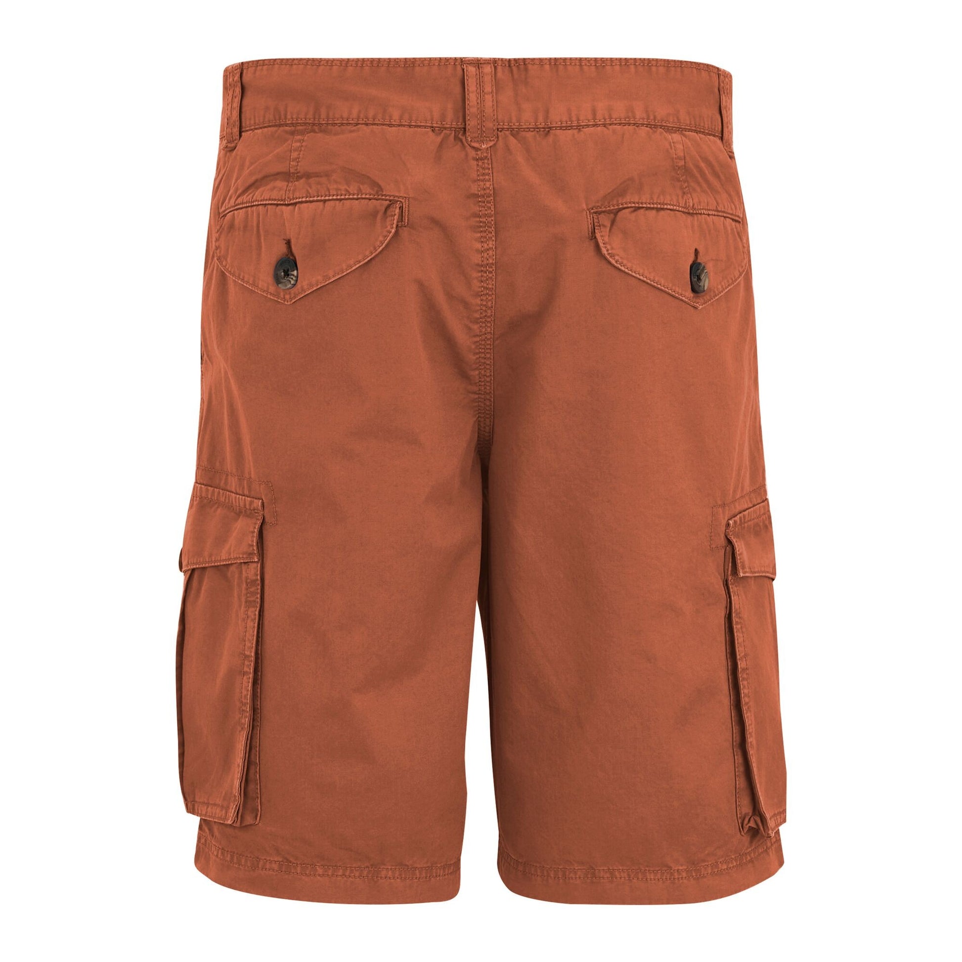 Brick - Back - Regatta Mens Shorebay II Cargo Shorts