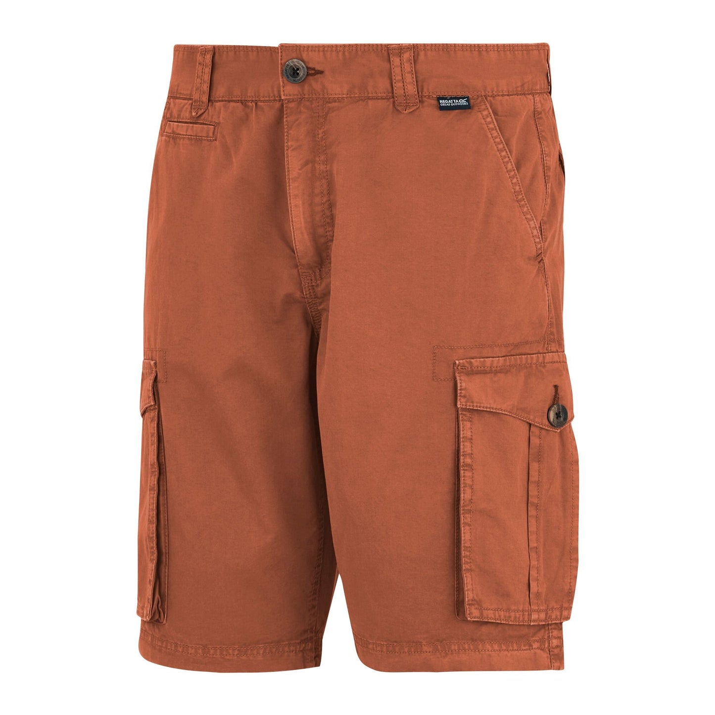 Brick - Side - Regatta Mens Shorebay II Cargo Shorts