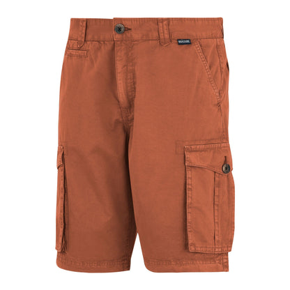 Brick - Side - Regatta Mens Shorebay II Cargo Shorts
