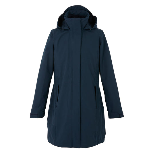 Navy - Front - Regatta Professional Womens-Ladies Longline 3 in 1 Jacket