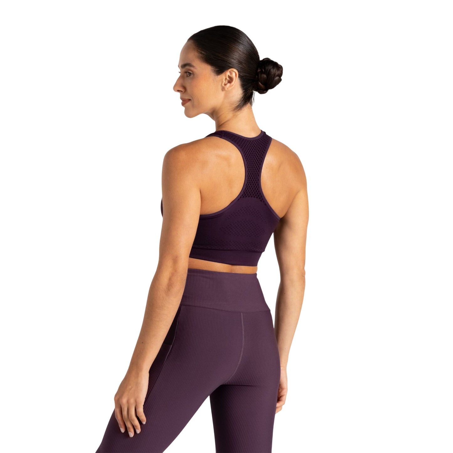 Deep Plum - Pack Shot - Dare 2B Womens-Ladies Dont Sweat It II Sports Bra