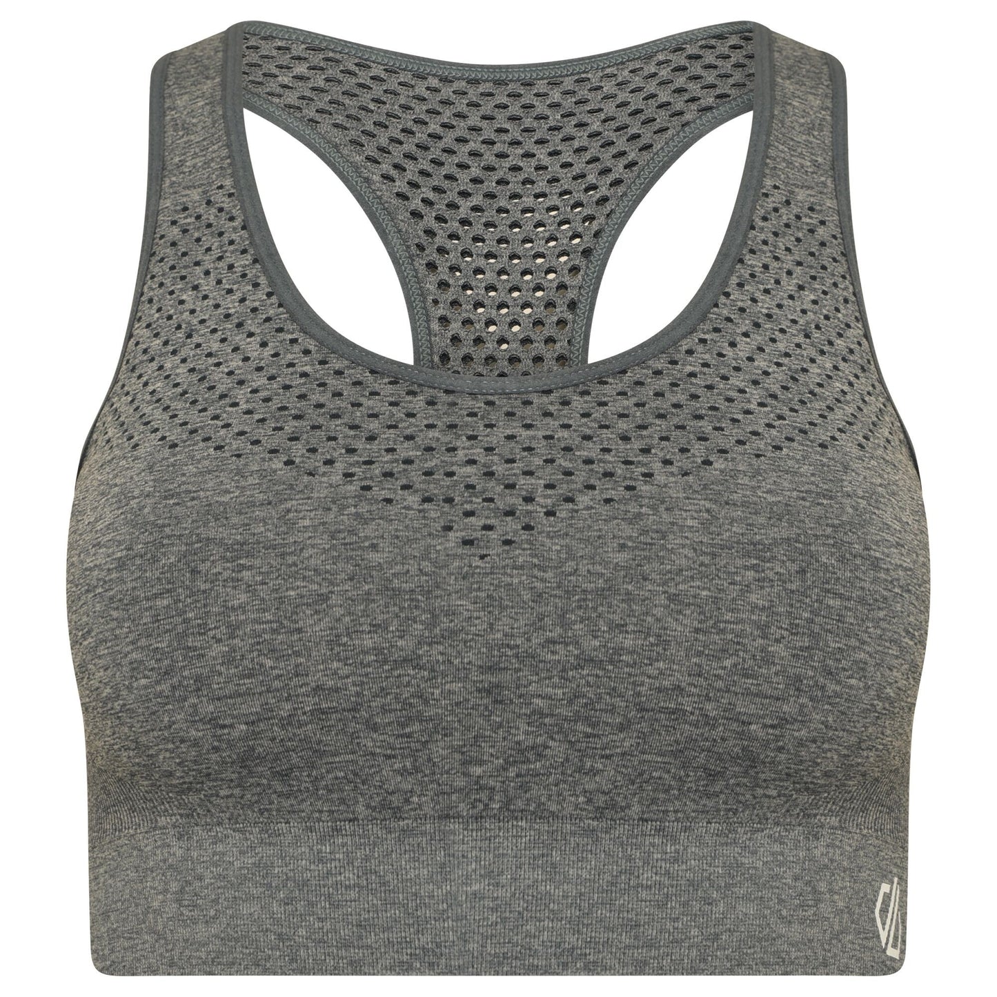 Ebony Grey - Front - Dare 2B Womens-Ladies Dont Sweat It II Sports Bra