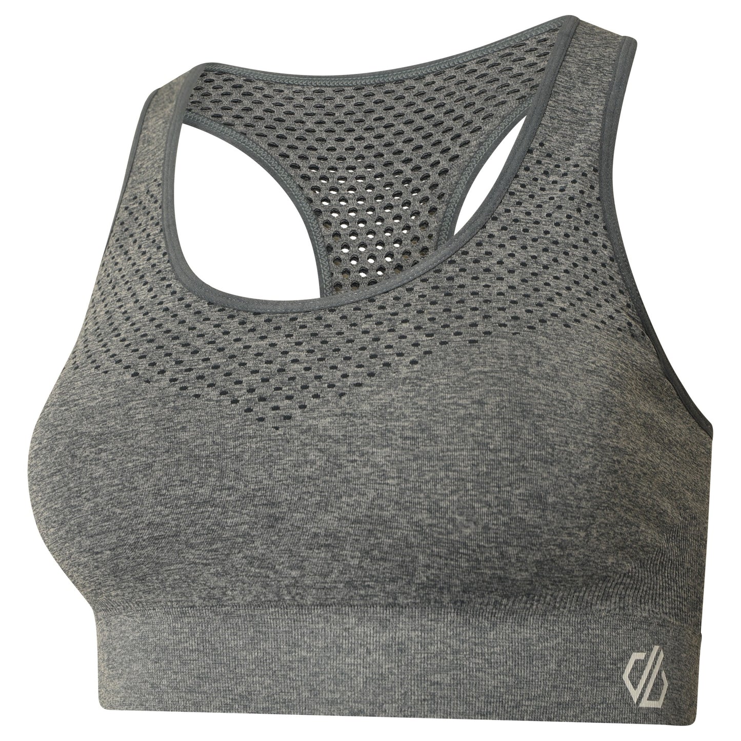 Ebony Grey - Side - Dare 2B Womens-Ladies Dont Sweat It II Sports Bra