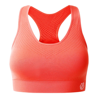 Peach Bloom - Front - Dare 2B Womens-Ladies Dont Sweat It II Sports Bra