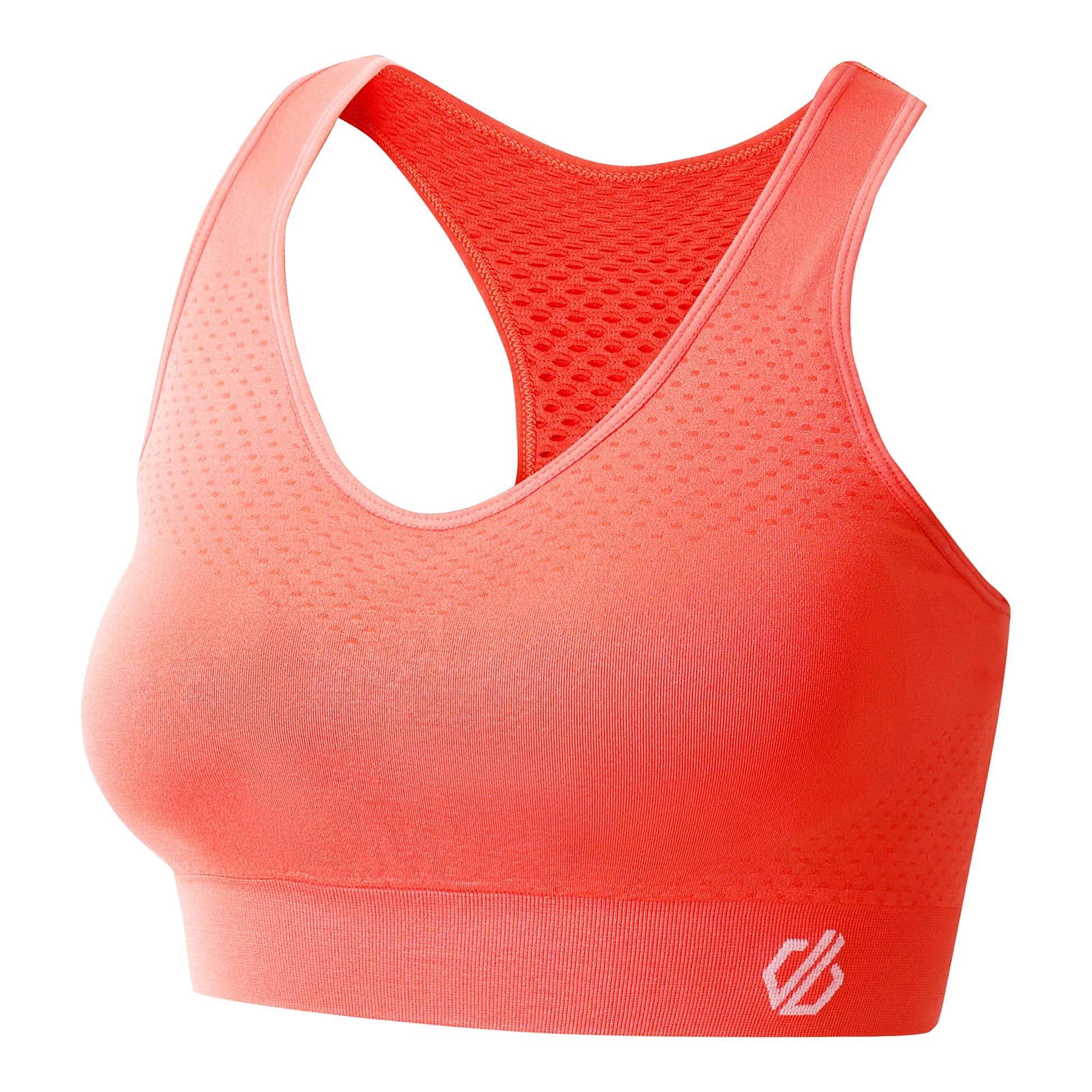 Peach Bloom - Side - Dare 2B Womens-Ladies Dont Sweat It II Sports Bra