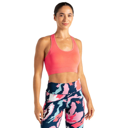 Peach Bloom - Lifestyle - Dare 2B Womens-Ladies Dont Sweat It II Sports Bra