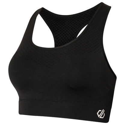 Black - Side - Dare 2B Womens-Ladies Dont Sweat It II Sports Bra
